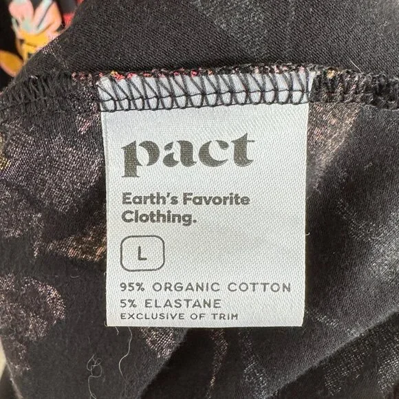 Pact Fit & Flare Crossback Maxi Dress in Black Floral, L - Picture 9 of 9